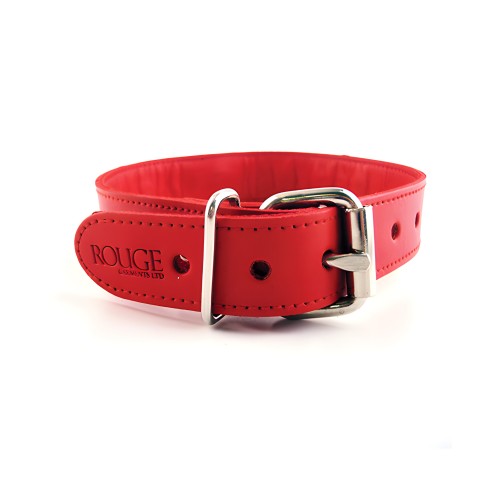 Collar de Cuero con O Ring Rouge