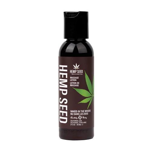 Earthly Body Hemp Seed Massage Lotion - 2 oz Naked in the Woods
