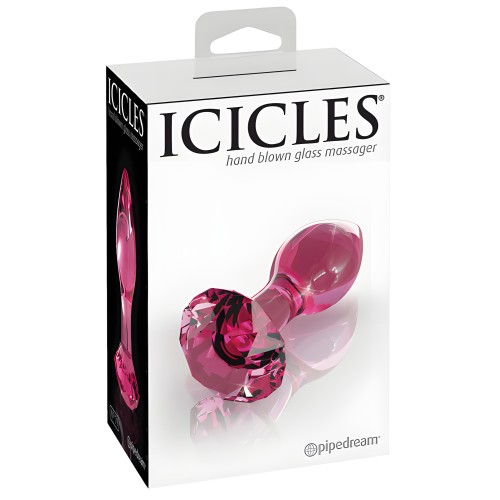 Plug Anal de Cristal Icicles No. 79 Rosa