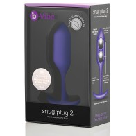 b-Vibe Weighted Snug Plug 2 - 114 g Púrpura