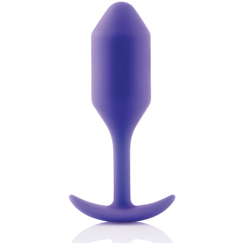 b-Vibe Weighted Snug Plug 2 - 114 g Púrpura