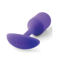 b-Vibe Weighted Snug Plug 2 - 114 g Púrpura