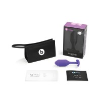 b-Vibe Weighted Snug Plug 2 - 114 g Púrpura