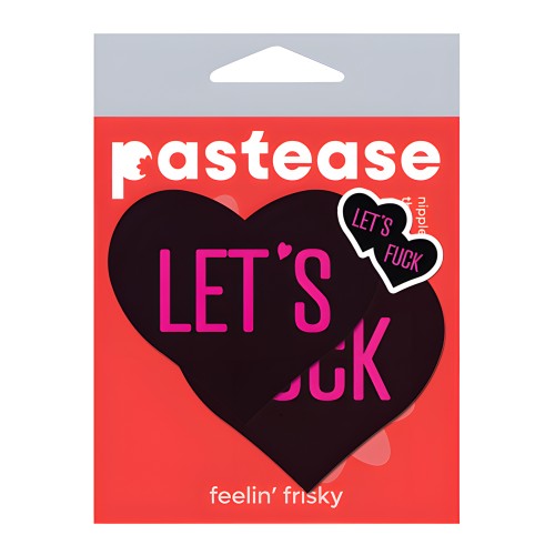 Pastease Let's Fuck Hearts - Negro O/S