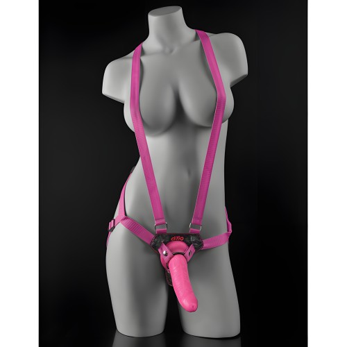 Set de Arnés Strap-On Dillio 7" - Rosa