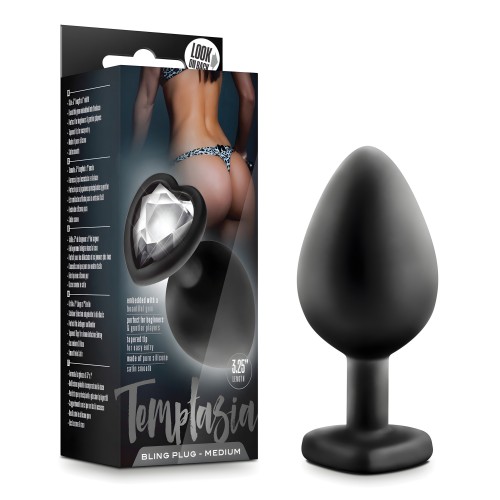 Blush Temptasia Bling Plug Mediano - Negro