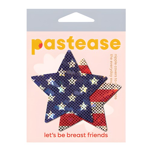 Pastease Glitter Patriotic Star - Red/Blue
