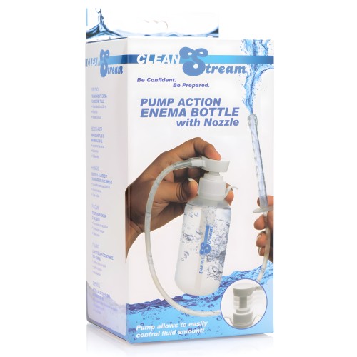 Botella de Enema con Acción de Bomba CleanStream con Boquilla
