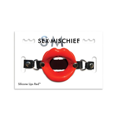 Boca de Silicona Sex & Mischief - Roja