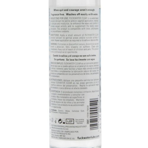 Fuck Water Clear H2O - 8 oz Bottle