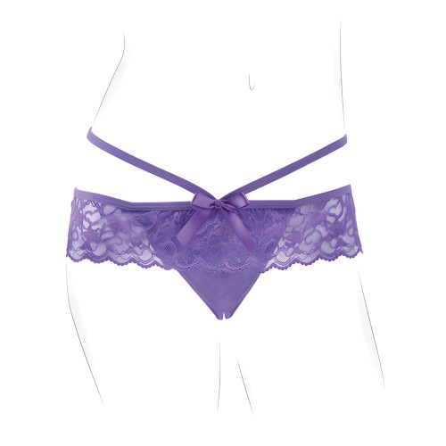 Fantasy For Her Panty Crotchless en Morado