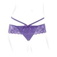 Fantasy For Her Panty Crotchless en Morado