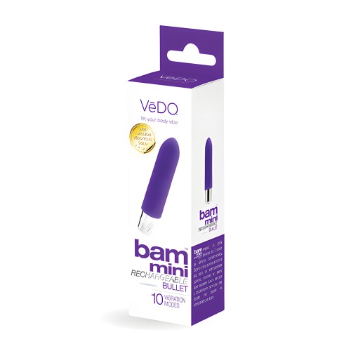 VeDO Bam Mini Bullet Vibe Recargable - Indigo