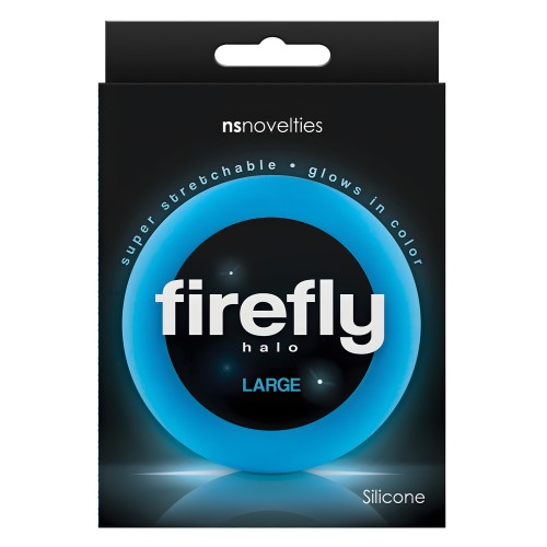 Firefly Halo Large Cockring - Blue
