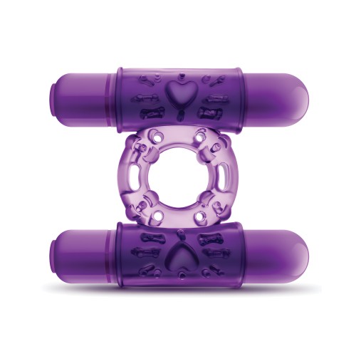 Blush Play With Me Double Play Cockring Purple