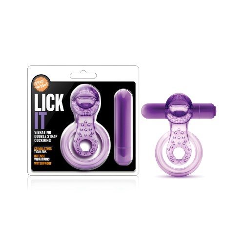 Anillo Vibrador Doble Strap Blush Play With Me - Morado