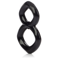 Crazy 8 Enhancer Double Cock Ring - Negro
