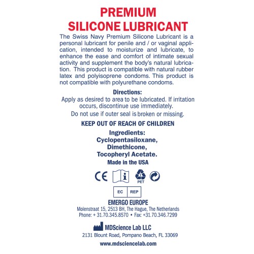 Swiss Navy Silicone Lube 32 oz