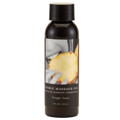 Aceite de Masaje Comestible Earthly Body 2 oz Piña