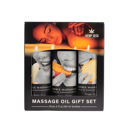 Set de Aceite de Masaje Comestible Earthly Body - 2 oz