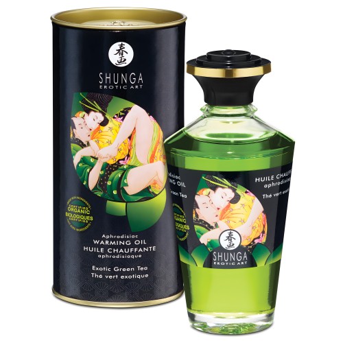 Aceite Calentador Orgánico Shunga - Té Verde