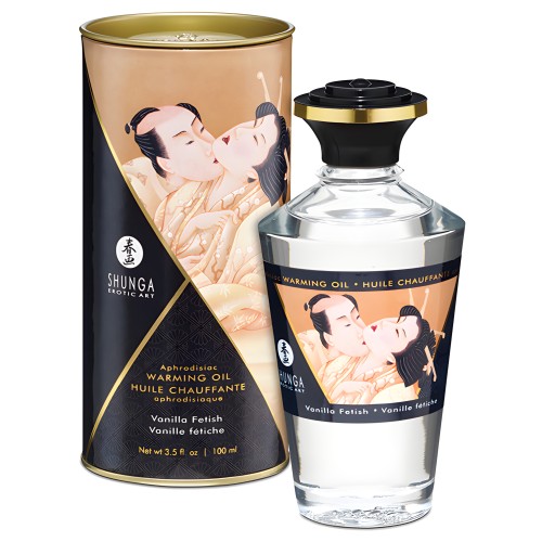 Aceite Calentador Shunga - 3.5 oz Fetiche de Vainilla