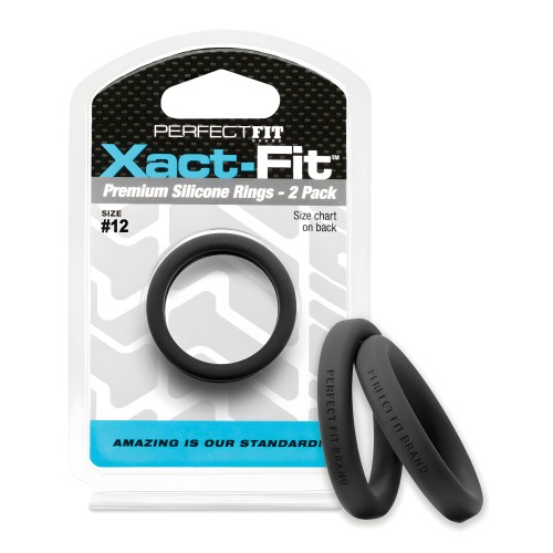 Perfect Fit Xact Fit #12 - Negro Paquete de 2