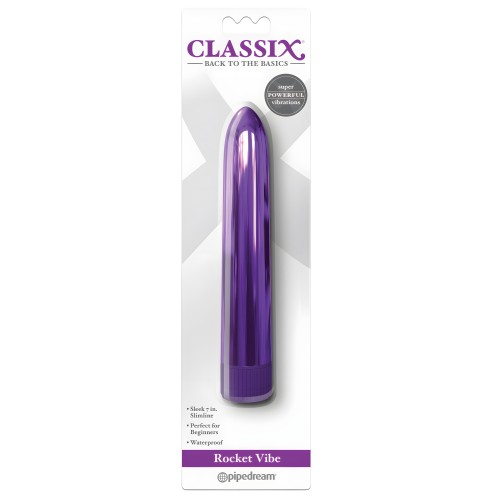 Vibrador Metálico de 7" - Púrpura