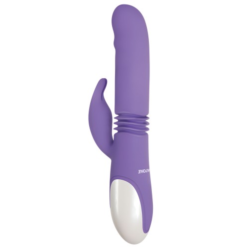 Evolved Thick & Thrust Bunny Dual Stim Recargable - Púrpura
