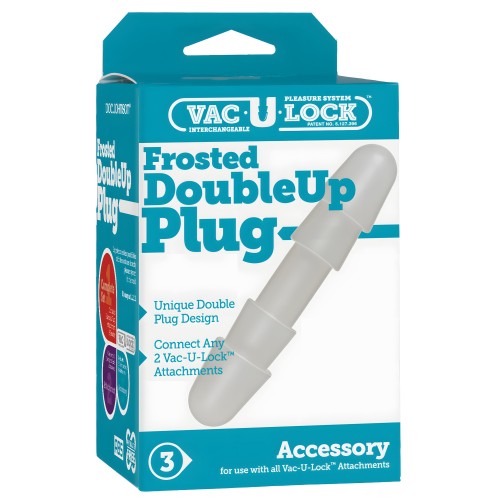 Vac-U-Lock Double Up Plug - Frosted