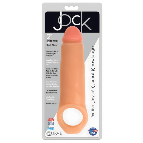 Curve Toys Jock Enhancer 2" Extender in Vanilla