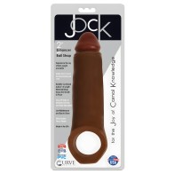 Curve Toys Jock Enhancer 2" Extender w/Ball Strap - Chocolate