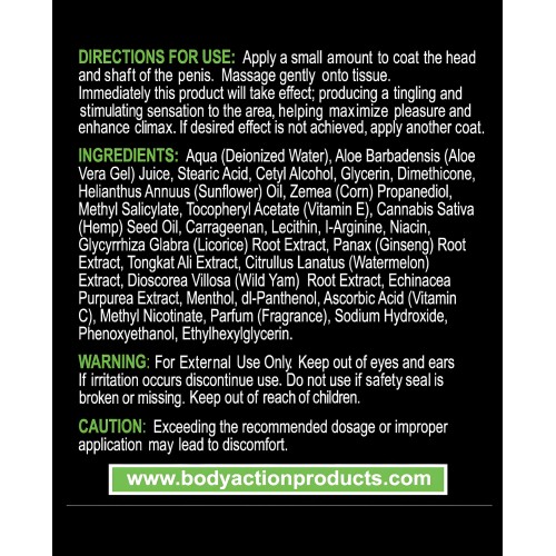 HemPleasure para Hombres - .5 oz