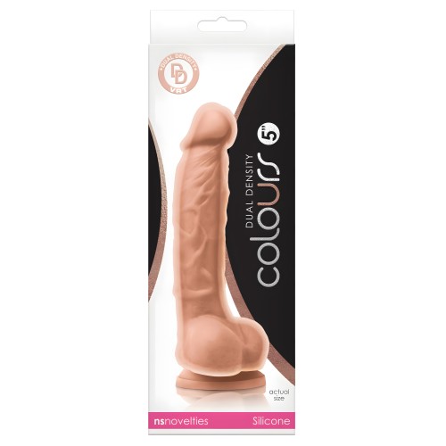 Colours Dual Density 5" Dildo - White