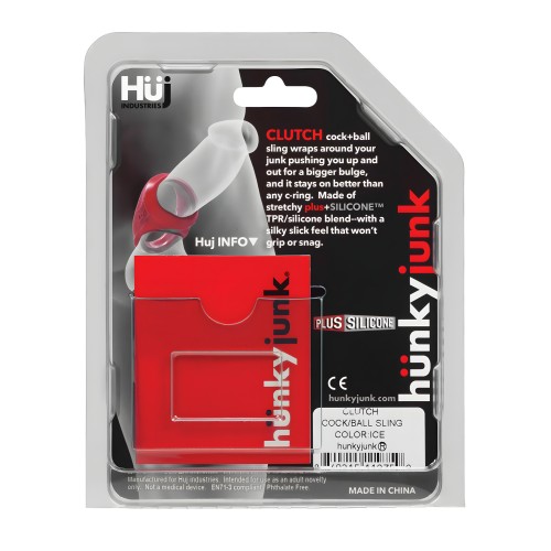 Hunky Junk Clutch Sling para Pene y Testículos - Transparente