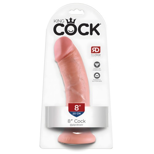 King Cock Realistic Dong - 8" - Flesh