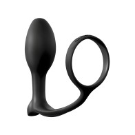 Plug para Principiantes Ass-Gasm Cockring - Negro