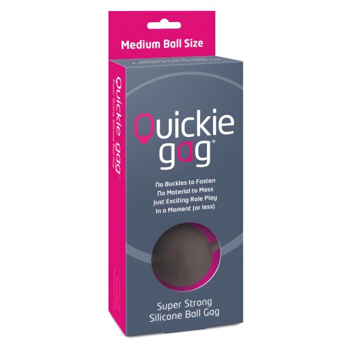 Quickie Ball Gag Medium - Black