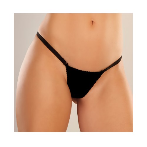 Panty Wetlook Adore - Negro Talla Única