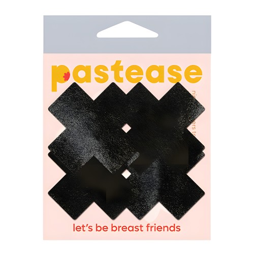 Pastease Premium Petites Liquid Cross - Negro O/S Paquete de 2 Pares
