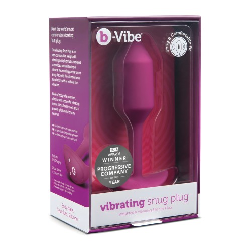 b-Vibe Plug Pesado Vibratorio M Rosa