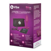 b-Vibe Plug Pesado Vibratorio M Rosa