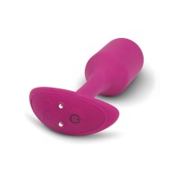 b-Vibe Plug Pesado Vibratorio M Rosa