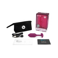 b-Vibe Plug Pesado Vibratorio M Rosa