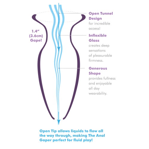 Mega Anal Glass Gaper | Colección Elite