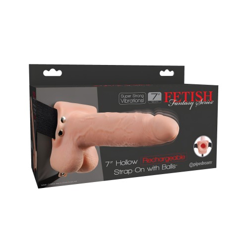 Fetish Fantasy Series Strap-On Hueco de 7" - Carne