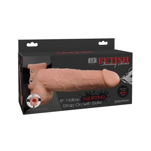 Fetish Fantasy Series 9" Hollow Squirting Strap On