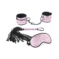 Spartacus Faux Leather Wrist Restraints Bondage Kit Pink