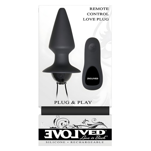 Evolved Remote Anal Plug - Black