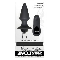 Plug Anal Remoto Evolved - Negro